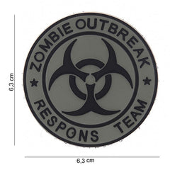 Emblema 3D PVC Zombie outbreak respons team #13008 - Fii Pregătit pentru Orice