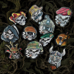 Emblema 3D UV Skull Vietnam ace #8039 - Afirmă-ți Spiritul de Luptător