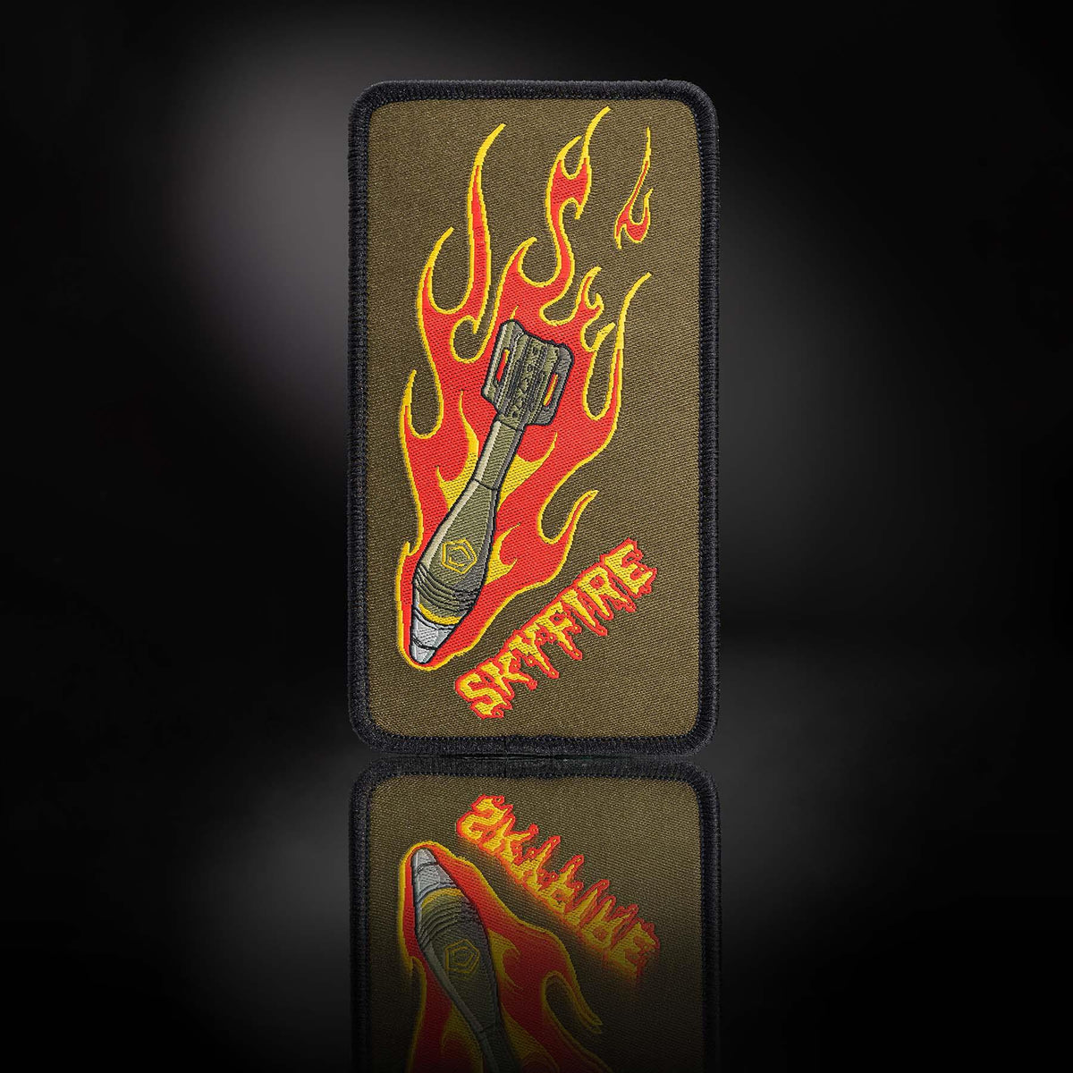 Emblemă cu Arici Pentagon Skyfire – Țesută, 6 x 11 cm, Multicolor