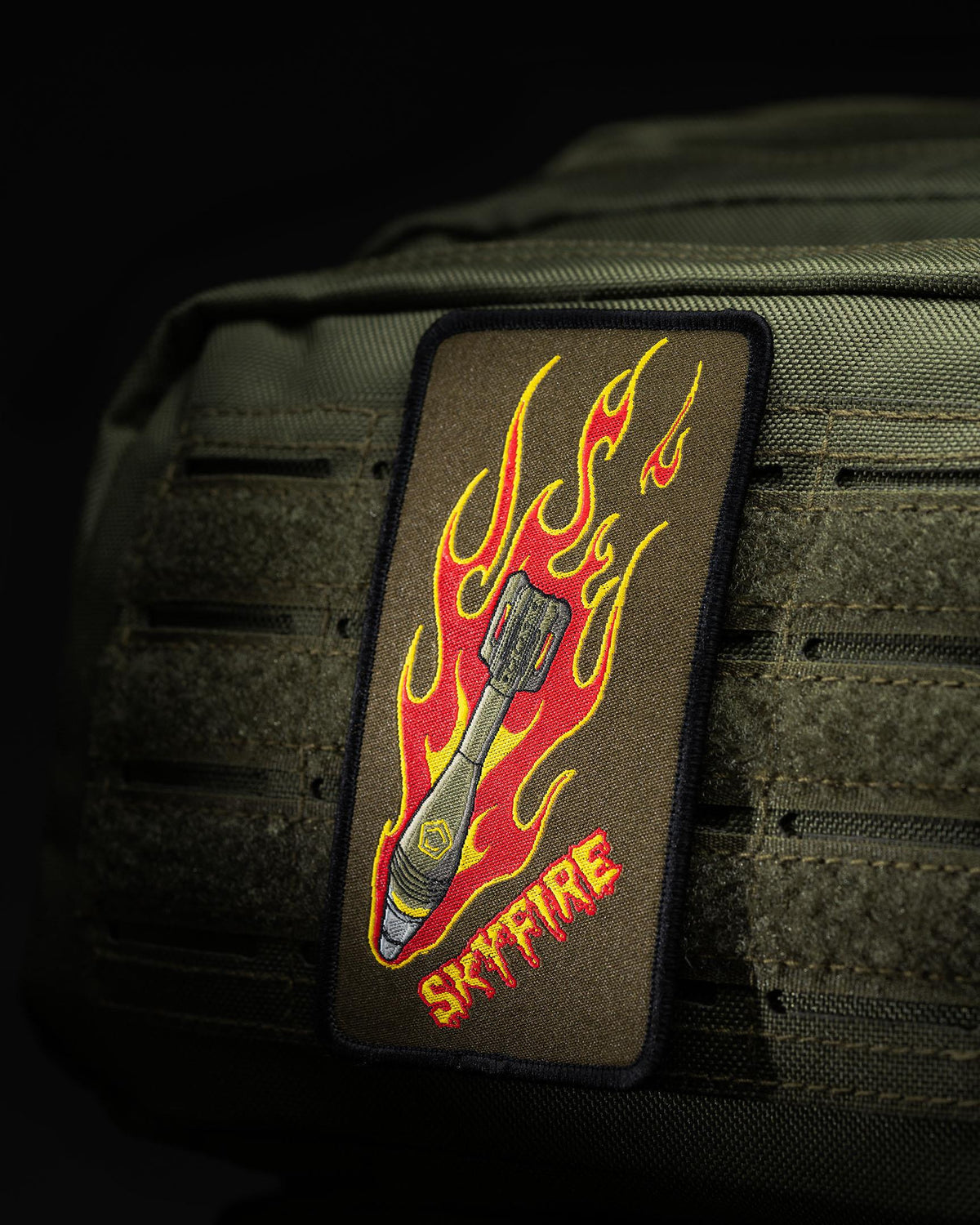 Emblemă cu Arici Pentagon Skyfire – Țesută, 6 x 11 cm, Multicolor