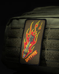 Emblemă cu Arici Pentagon Skyfire – Țesută, 6 x 11 cm, Multicolor