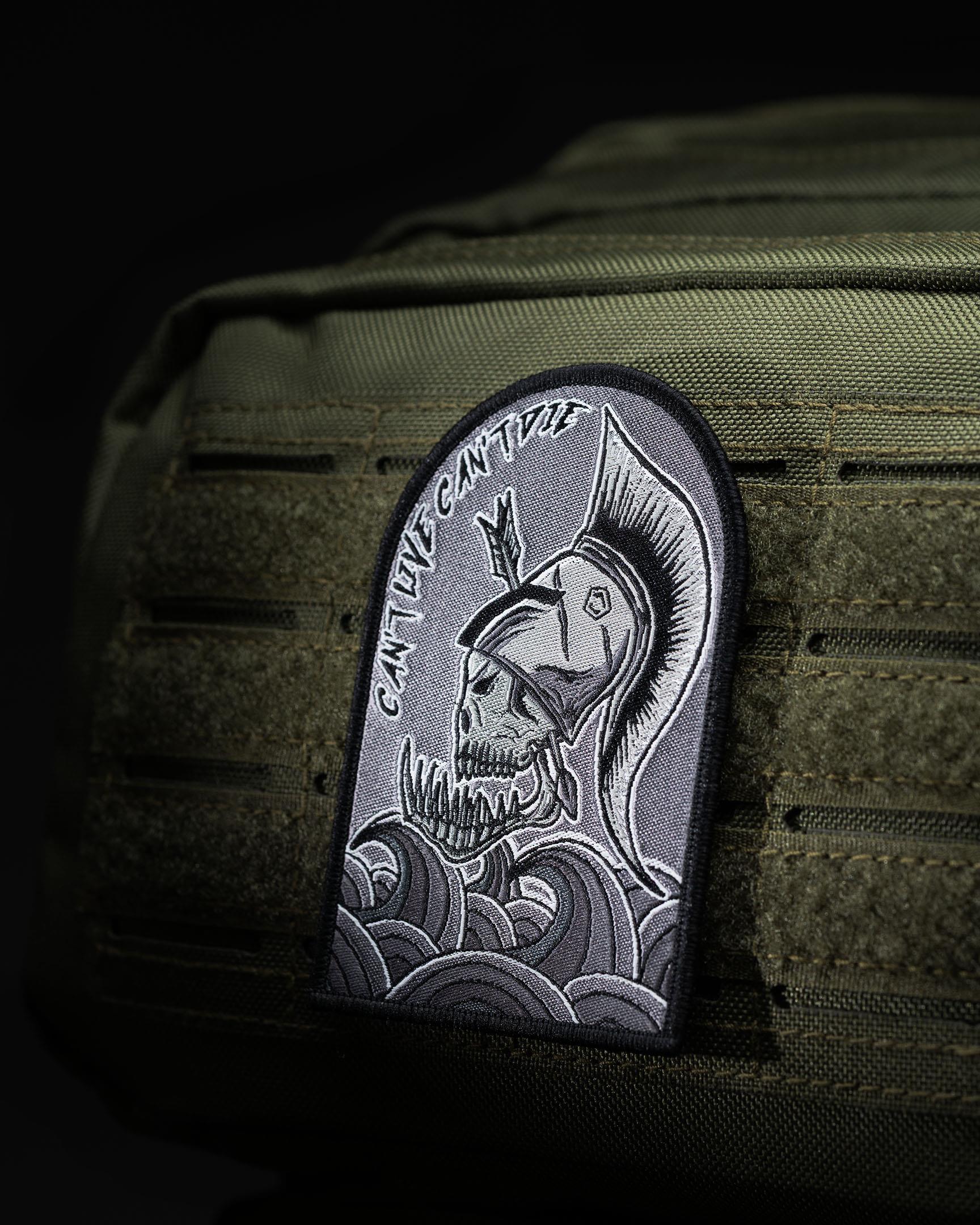 Emblemă cu Arici Pentagon Spartan Skull – Țesută, 6,5 x 9,5 cm, Multicolor