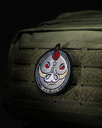 Emblemă cu Arici Pentagon Warpig – Țesută, 6 x 7,5 cm, Multicolor