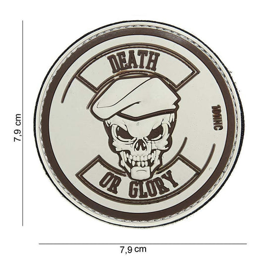 Emblema Death or Glory Bej - Afirmă-ți Atitudinea Tactica