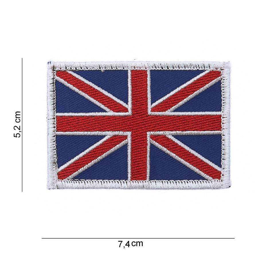 Emblemă Drapel UK cu Velcro Divers - Personalizare Tactică Instantă
