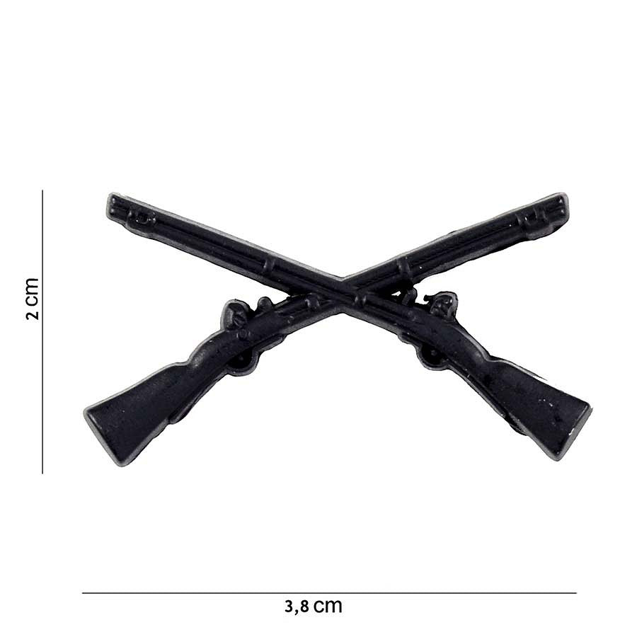 Emblema Infantry Rifles Negru Military-Shop - Identitate Autentică
