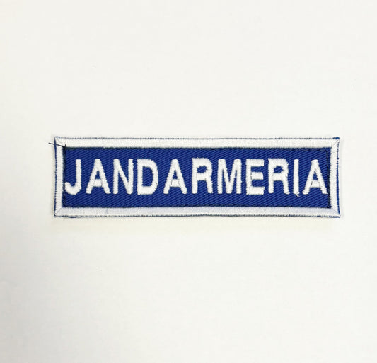 Emblema Jandarmeria Romana 10 Cm X 2,6 Cm Cu Scai