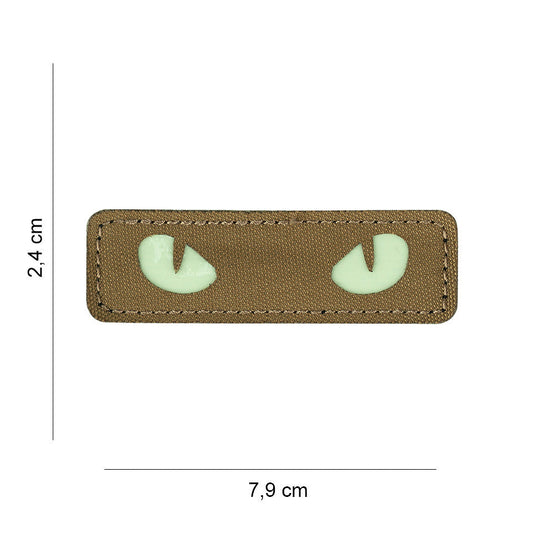 Emblema Laser Cut Cat Eyes Coyote - Vizibilitate Tactica Nocturna