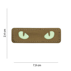 Emblema Laser Cut Cat Eyes Coyote - Vizibilitate Tactica Nocturna