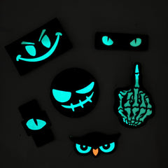 Emblema Laser Cut Cat Eyes Coyote - Vizibilitate Tactica Nocturna