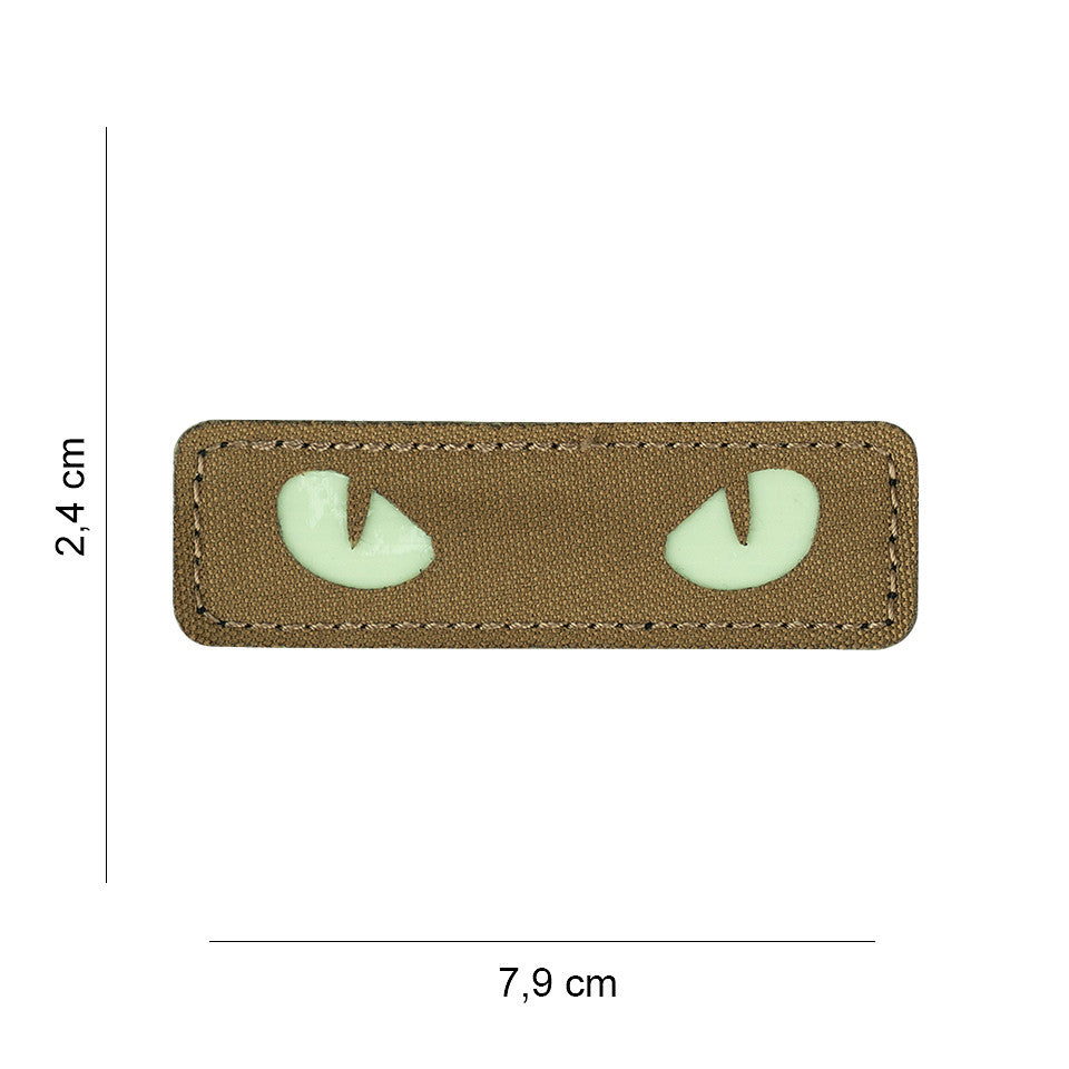 Emblema Laser Cut Cat Eyes Coyote - Vizibilitate Tactica Nocturna