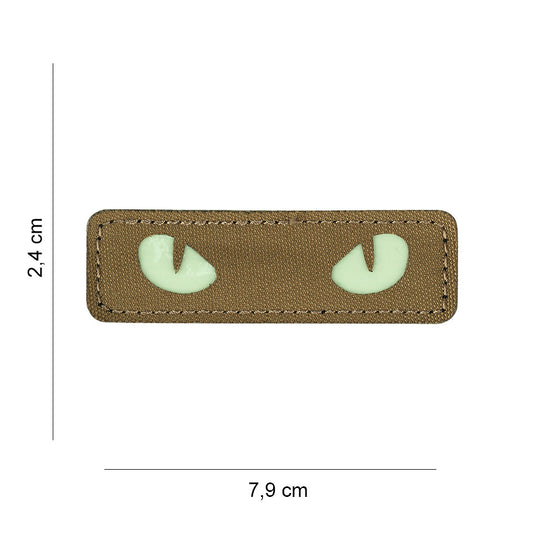 Emblema Laser Cut Cat Eyes Coyote - Vizibilitate Tactica Nocturna