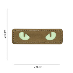 Emblema Laser Cut Cat Eyes Coyote - Vizibilitate Tactica Nocturna
