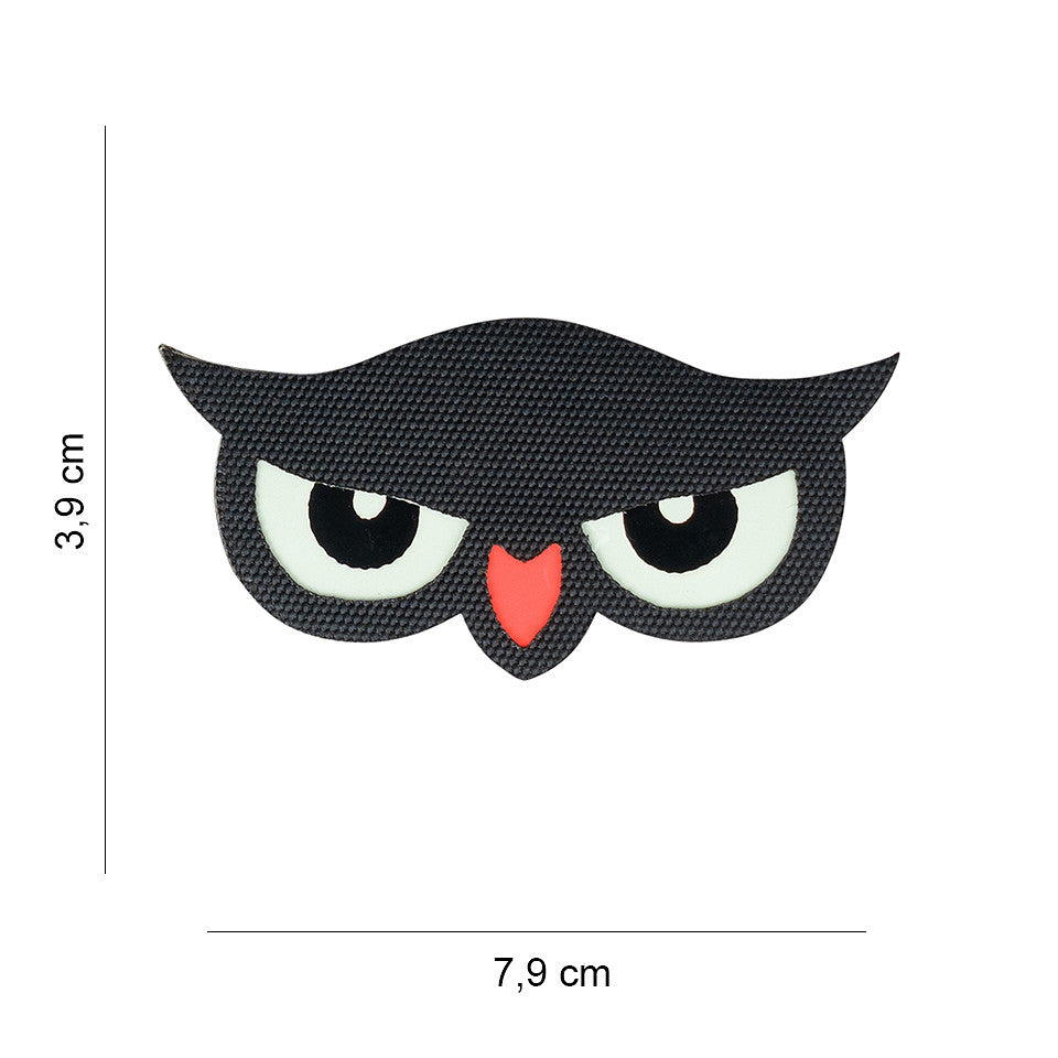 Emblema Laser Cut Owl Eyes Glow in the Dark - Identificare Tactică