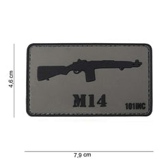 Emblema M14 3D PVC - Simbol Tactic, Prindere Sigură