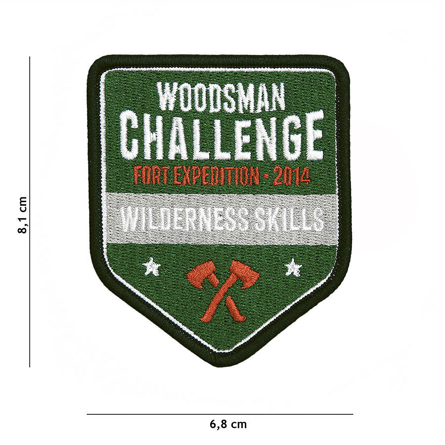 Emblema Material Woodsman Challenge #23004 Diversen Military-Shop - Boost Moral Aventură