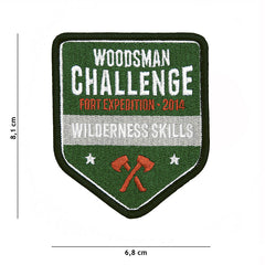 Emblema Material Woodsman Challenge #23004 Diversen Military-Shop - Boost Moral Aventură