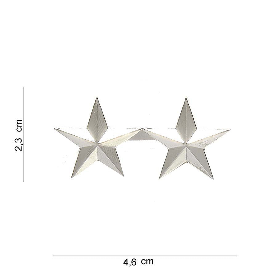 Emblemă Metal General Maior Argintiu - Afirmă Autoritatea Ta