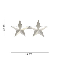 Emblemă Metal General Maior Argintiu - Afirmă Autoritatea Ta
