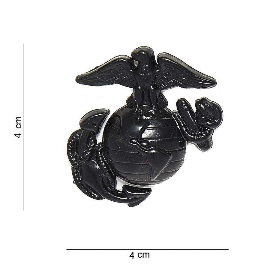 Emblema Metal USMC Negru - Poartă cu Mândrie Spiritul Elitei