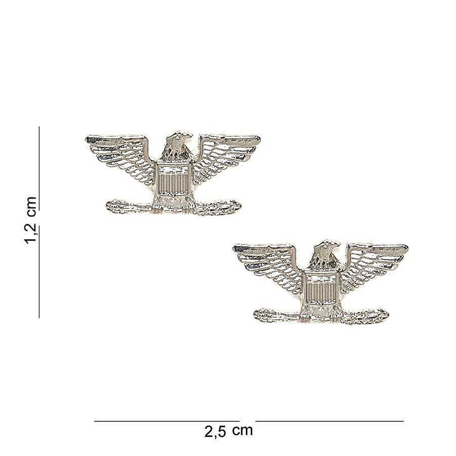 Emblema Metalică Colonel Rank Eagles Diverse - Afirmă Prestigiu și Autoritate