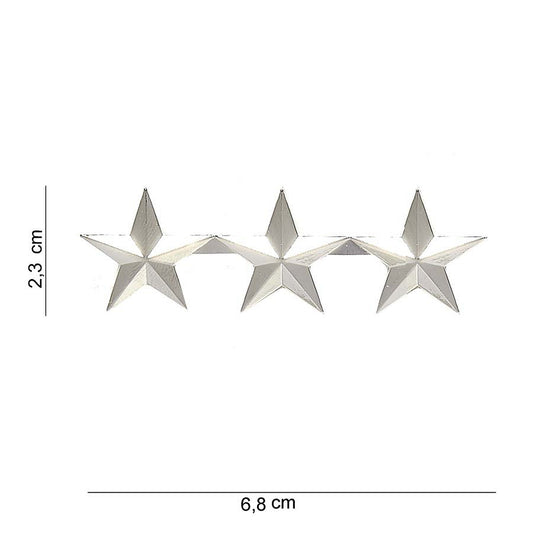 Emblemă Metalică Luitenant General 3 Stele #6097 - Distincție Autentică