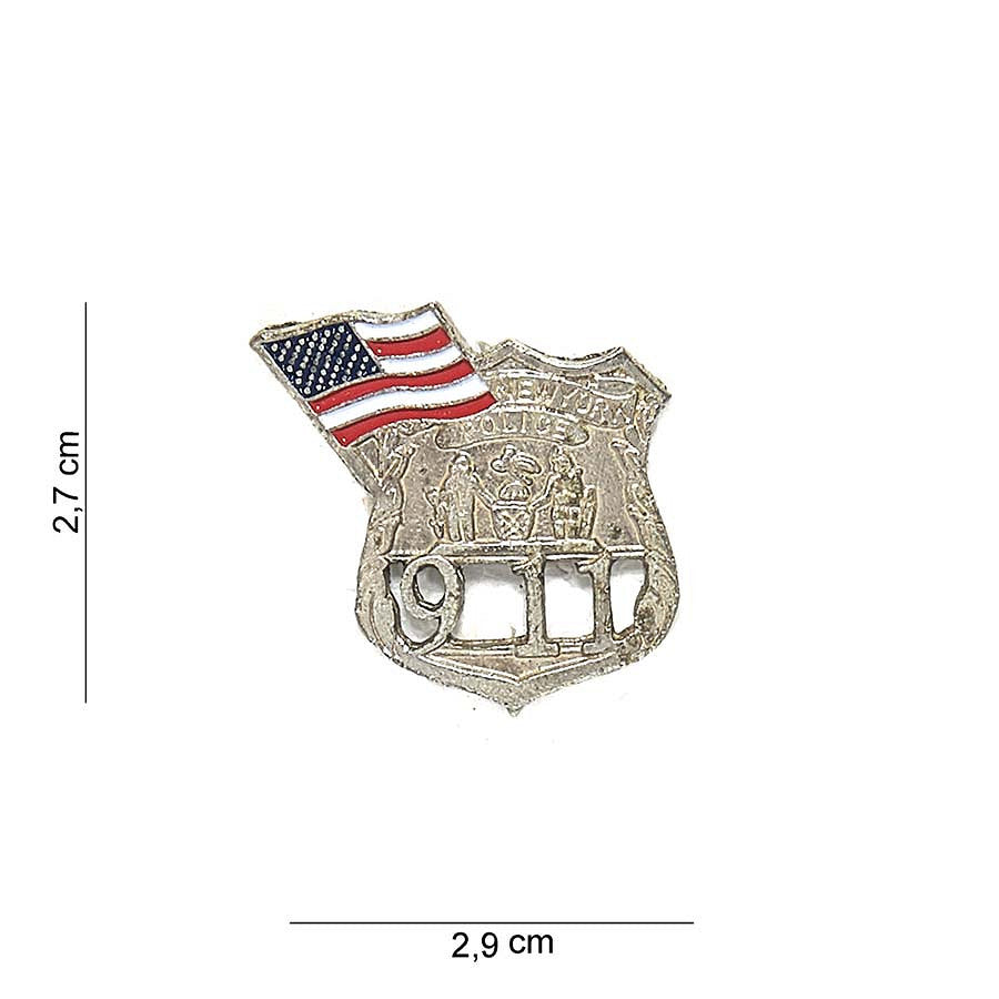 Emblema Metalica New York Police #7034 Divers - Simbol de Autenticitate