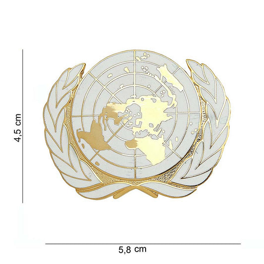 Emblema ONU Metalica #7010 Auriu - Simbolul Păcii Globale