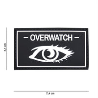 Emblemă Overwatch 3D PVC - Negru | Velcro, Durabil