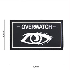 Emblemă Overwatch 3D PVC - Negru | Velcro, Durabil