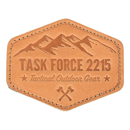Emblema Piele Task Force 2215 - Personalizare Tactică Autentică