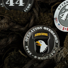 Emblemă Pin Metal D-Day 44 101st Airborne - Simbol al Curajului Legendar