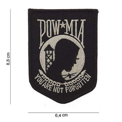 Emblema POW MIA Negru Tactical - Onorează Sacrificiul Ultim