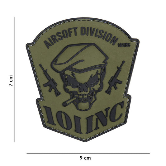 Emblema PVC 3D Airsoft 101 INC Verde - Semnul Distinctiv al Elitei