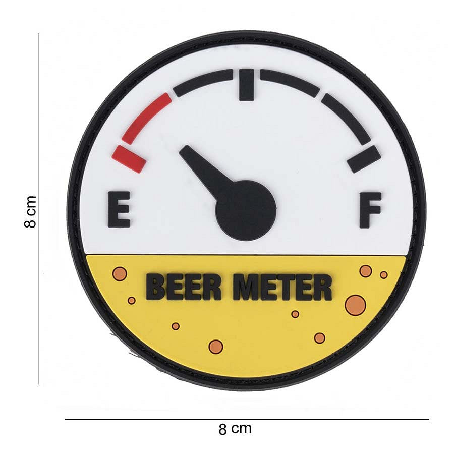 Emblema PVC 3D Beer Meter #9061 - Afirmă-ți Stilul cu Umor