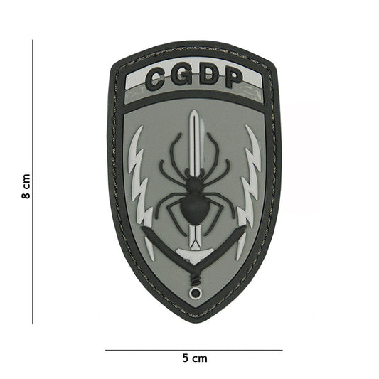 Emblema PVC 3D CQDP Gri - Identitate Tactică Clară
