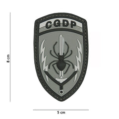 Emblema PVC 3D CQDP Gri - Identitate Tactică Clară