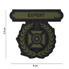 Emblema PVC 3D Expert Verde - Simbolul Tău de Elită Tactice
