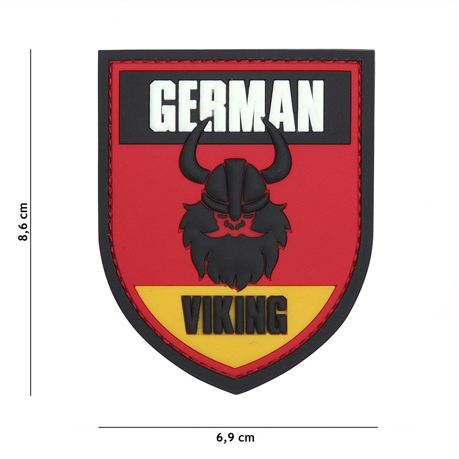 Emblema PVC 3D German Viking Roșu - Rezistență și Stil Autentic