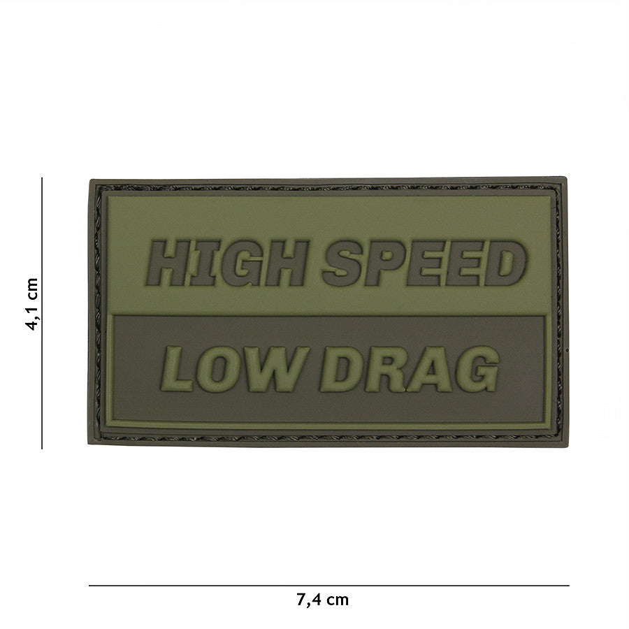 Emblemă PVC 3D High Speed Verde - Identificare Rapidă & Sigură