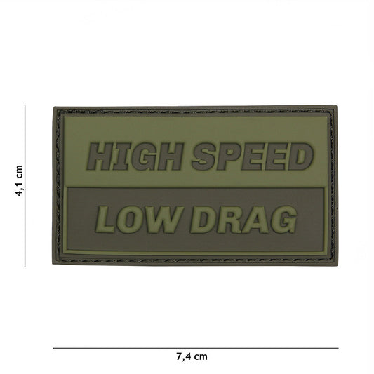 Emblemă PVC 3D High Speed Verde - Identificare Rapidă & Sigură