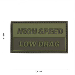 Emblemă PVC 3D High Speed Verde - Identificare Rapidă & Sigură