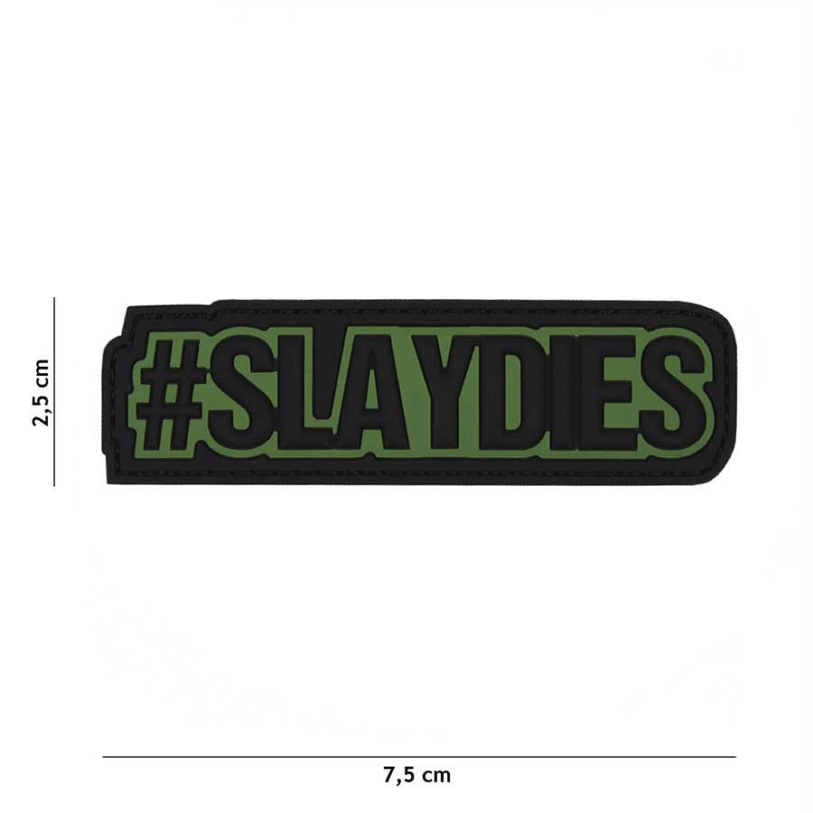 Emblema PVC 3D Slaydies Verde - Mesajul Tău, Fără Compromis