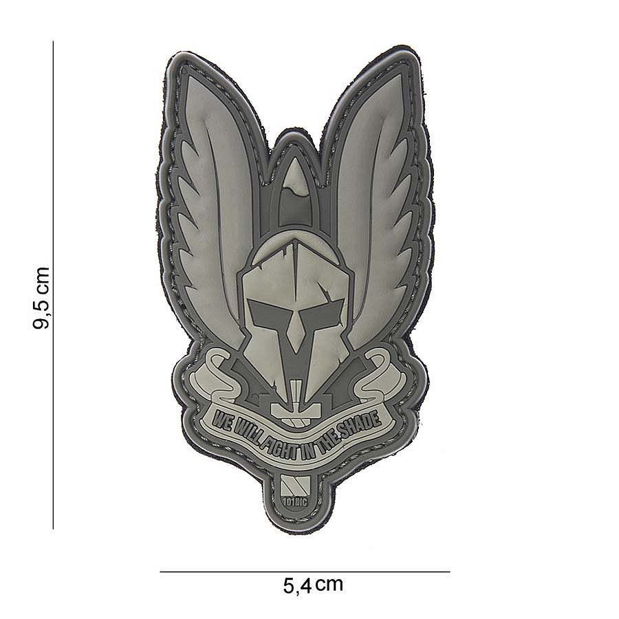 Emblema PVC 3D Spartan Gri - Identitate Tactică Incontestabilă