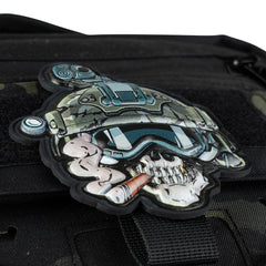 Emblema PVC 3D UV Skull Operator - Afirmă-ți Identitatea Tactică