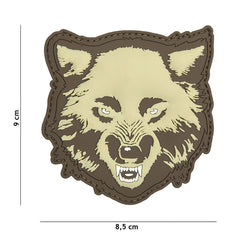 Emblema PVC 3D Wolf Coyote #9055 - Afișează Forță și Identitate Tactică