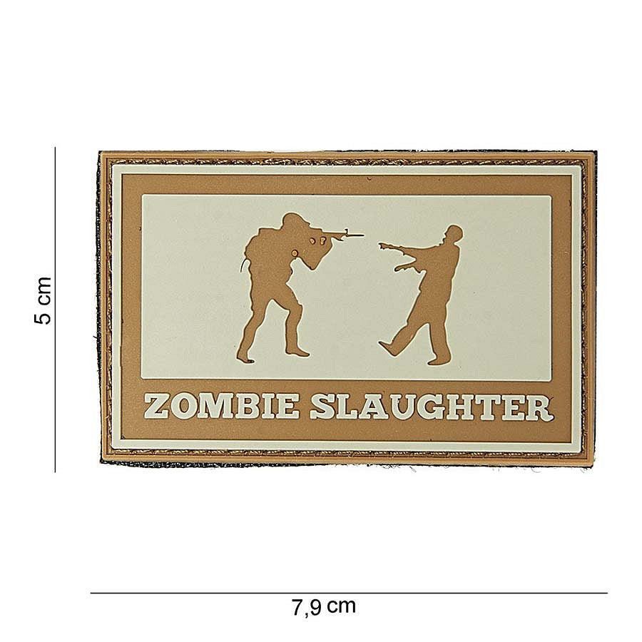 Emblema PVC 3D Zombie Slaughter - Declarație Tactică Neînfricată