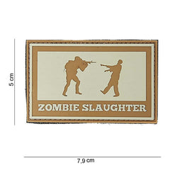 Emblema PVC 3D Zombie Slaughter - Declarație Tactică Neînfricată
