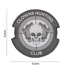 Emblema PVC Clowns Hunting Club #3114 Gri Tactical - Afirmă-ți Identitatea