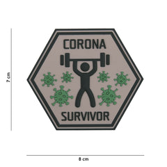 Emblema PVC Corona Survivor #6101 - Afirmă-ți Rezistența